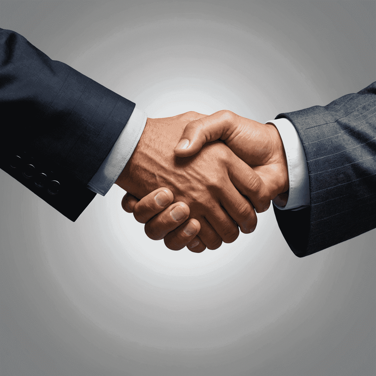 Illustration of a handshake between a business owner and an outsourcing partner, symbolizing cost savings and increased efficiency